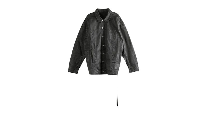 Rick Owens Drkshdw Giacca In Denim Jumbo Worker Coat Black Men's