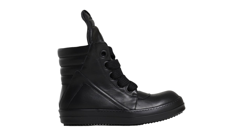 Rick Owens Geobasket Jumbo Lace High Black Black Men's