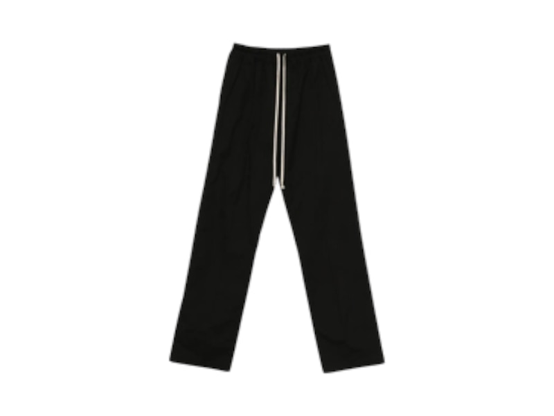 Pre-owned Rick Owens Men's  Heavy Poplin Dietrich Drawstring Pant In Black