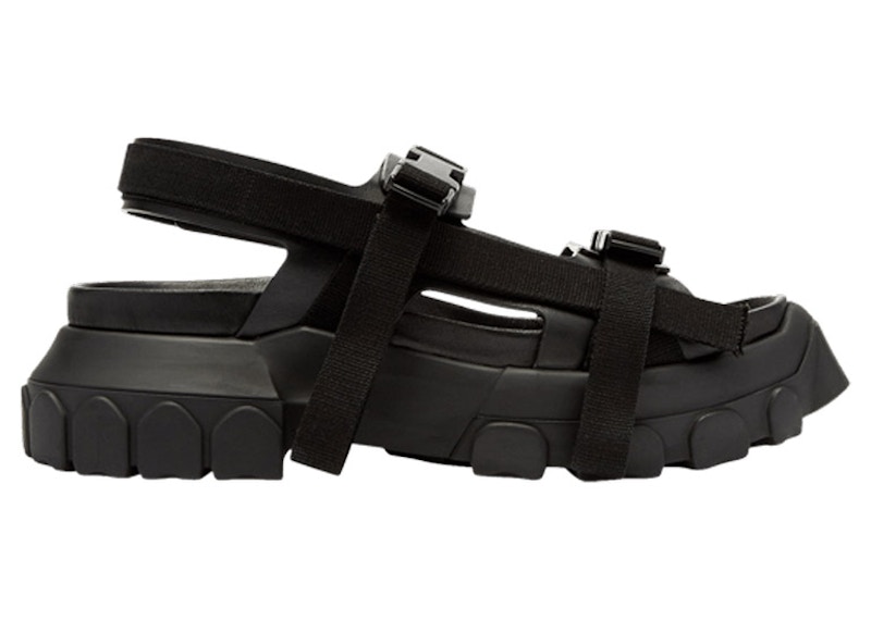 Rick Owens Hiking Sandal Black (Women's) - RP18F4815 LBOCW 99 - JP