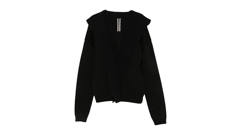 Rick Owens Hoodie Robe Black