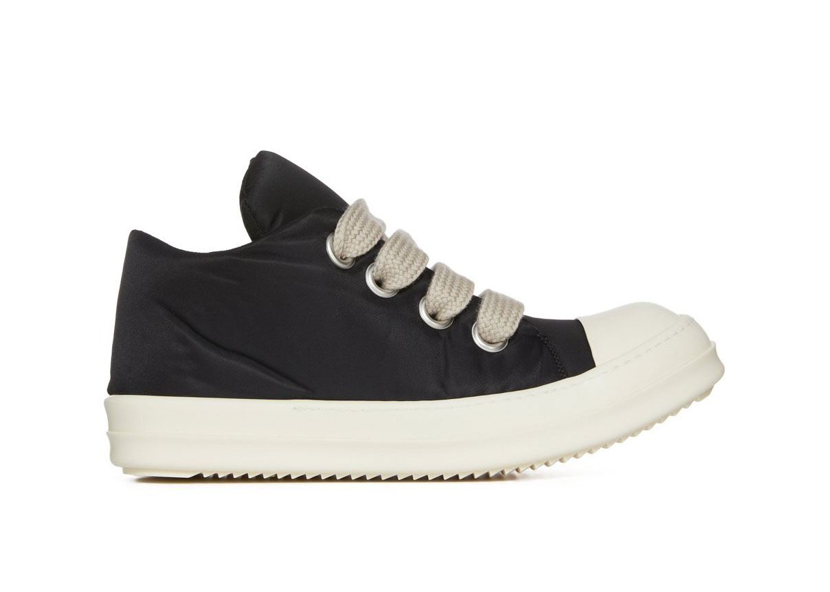 Rick Owens Jumbo Lace Recycled Puffer Low Black Milk SS24