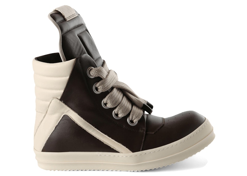 Rick Owens Jumbolace Geobasket Sneaker Macassar Milk Men's