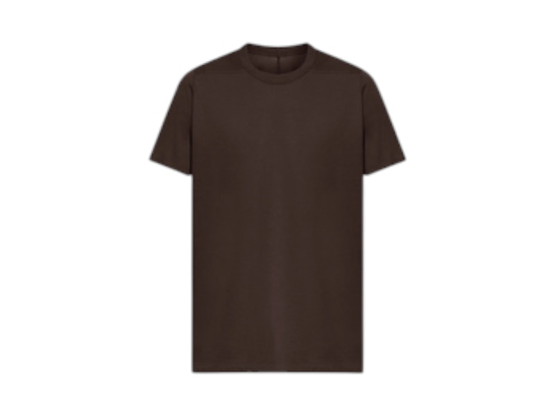 Pre-owned Rick Owens Men's Level T-shirt In Darkdust In Brown
