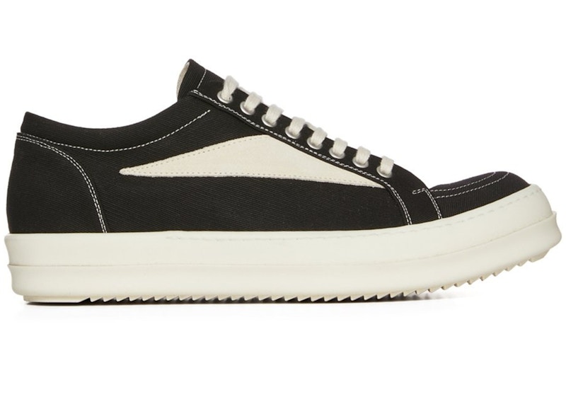 Pre-owned Rick Owens Lido Drkshdw Vintage Low (women's) Sneakers In Black/milk In Multi