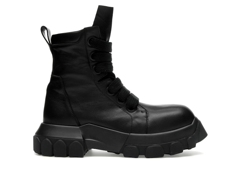 Rick Owens Lido Jumbo Laced Bozo Tractor Black Men's