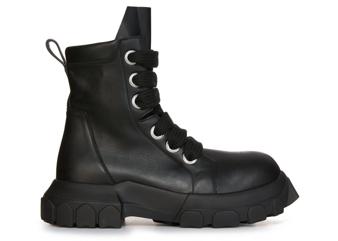 Pre-owned Rick Owens Lido Jumbo Laced Bozo Tractor Black