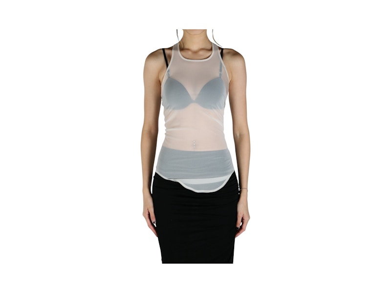 Rick Owens Lilies Basic Tank Top Dove - SS25 - US