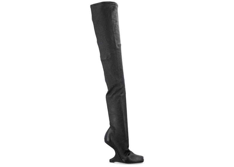 Rick owens thigh high boots on sale