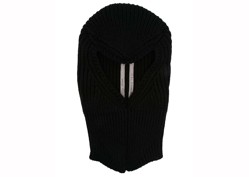 Pre-owned Rick Owens Men's  Maglia Passamontagna Hat In Black