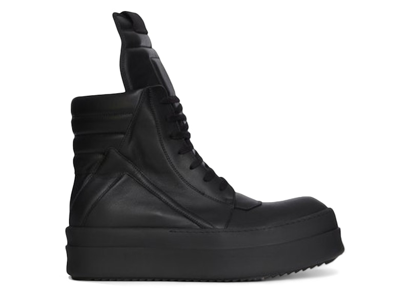 Rick Owens Mega Bumper Geobasket All Black メンズ