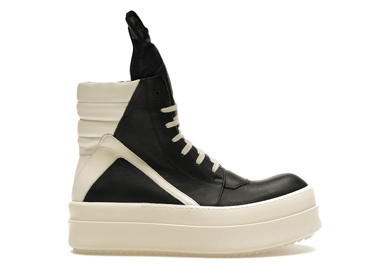 Rick Owens Mega Bumper Geobasket Black Milk