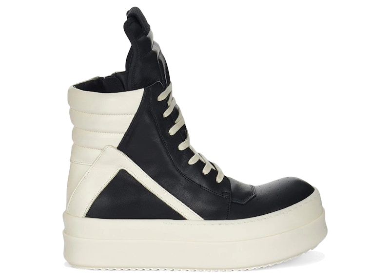 Rick Owens Mega Bumper Geobasket Sneaker Black Milk Men's