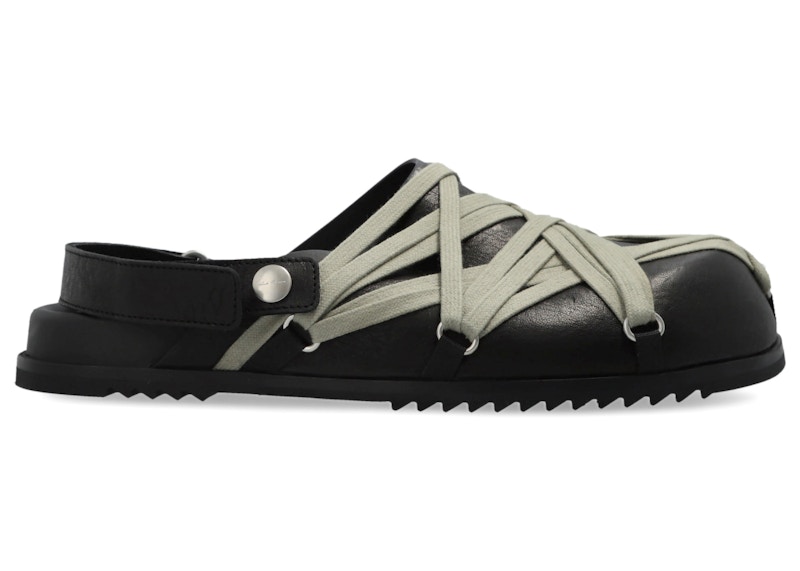 RICK OWENS - Megalaced Mule Granola サンダル RICK OWENS - Megalaced Mule Granola Black – Anrosa Store