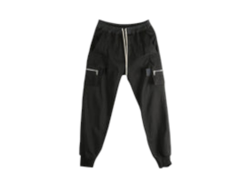 Pre-owned Rick Owens Men's  Pantaloni Mastodon Cargo Pant In Black