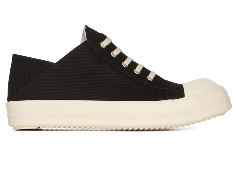Pre-owned Rick Owens Men's Porterville Drkshdw Slip On Sneakers In Black/milk