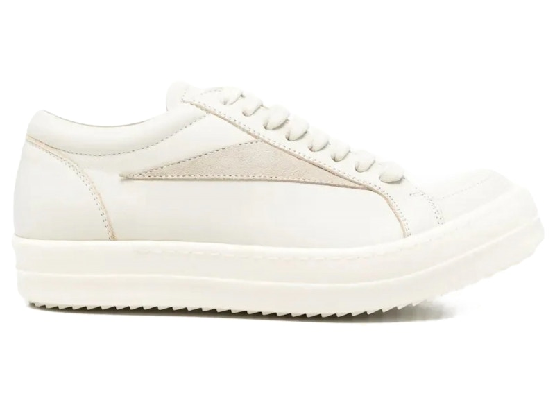 Rick Owens Scarpe Pelle Vintage Low Sneaker (Women's) Sneakers in Dirty Milk/Pearl