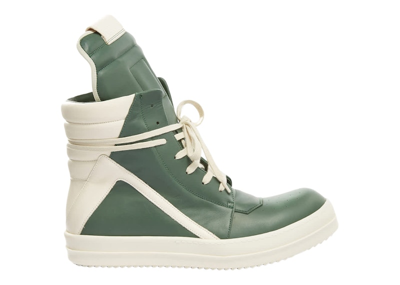 Rick Owens Strobe Geobasket High Teal Milk White Men's - RU02B2894 