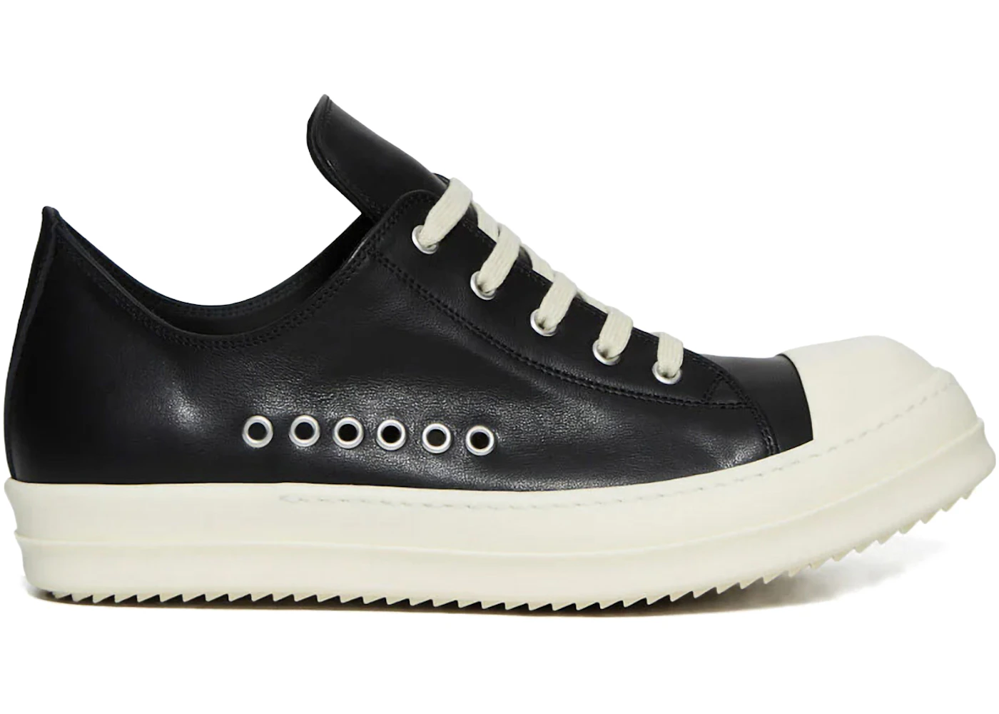 Rick Owens Temple Extreme Low Sneaks Black Milk Men's - RU01F2895-LCO ...