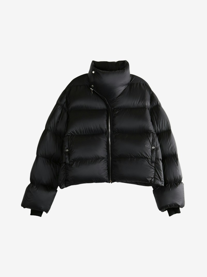 Rick Owens Turtle Jacke Schwarz