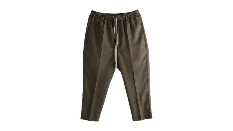 Rick Owens Women's Drawstring Astaires Cropped Pant Dark Dust