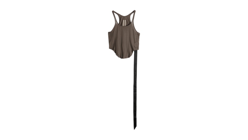 Rick Owens Women's Drkshdw Basic Tank Cropped Top Dark Dust - SS26