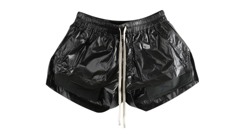 Rick Owens Women's Logo Shorts Fog Boxers Black - SS26 - US
