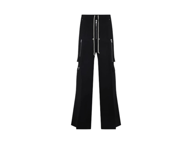 Pre-owned Rick Owens Men's Wool Cargobela Pants In Black