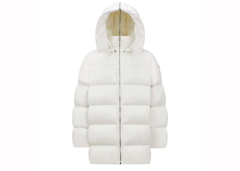 Pre-owned Rick Owens X Moncler Woven Hooded Cyclopic Coat In Milk