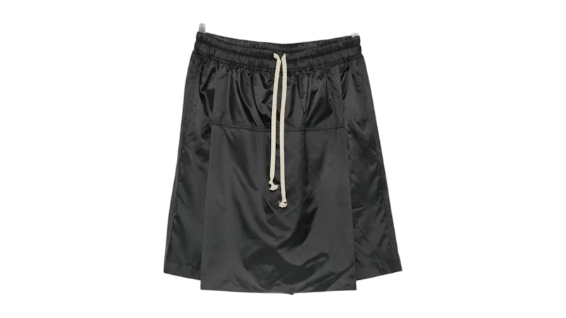 Rick Owens x Moncler Woven Kilt Shorts Black - SS26 - US