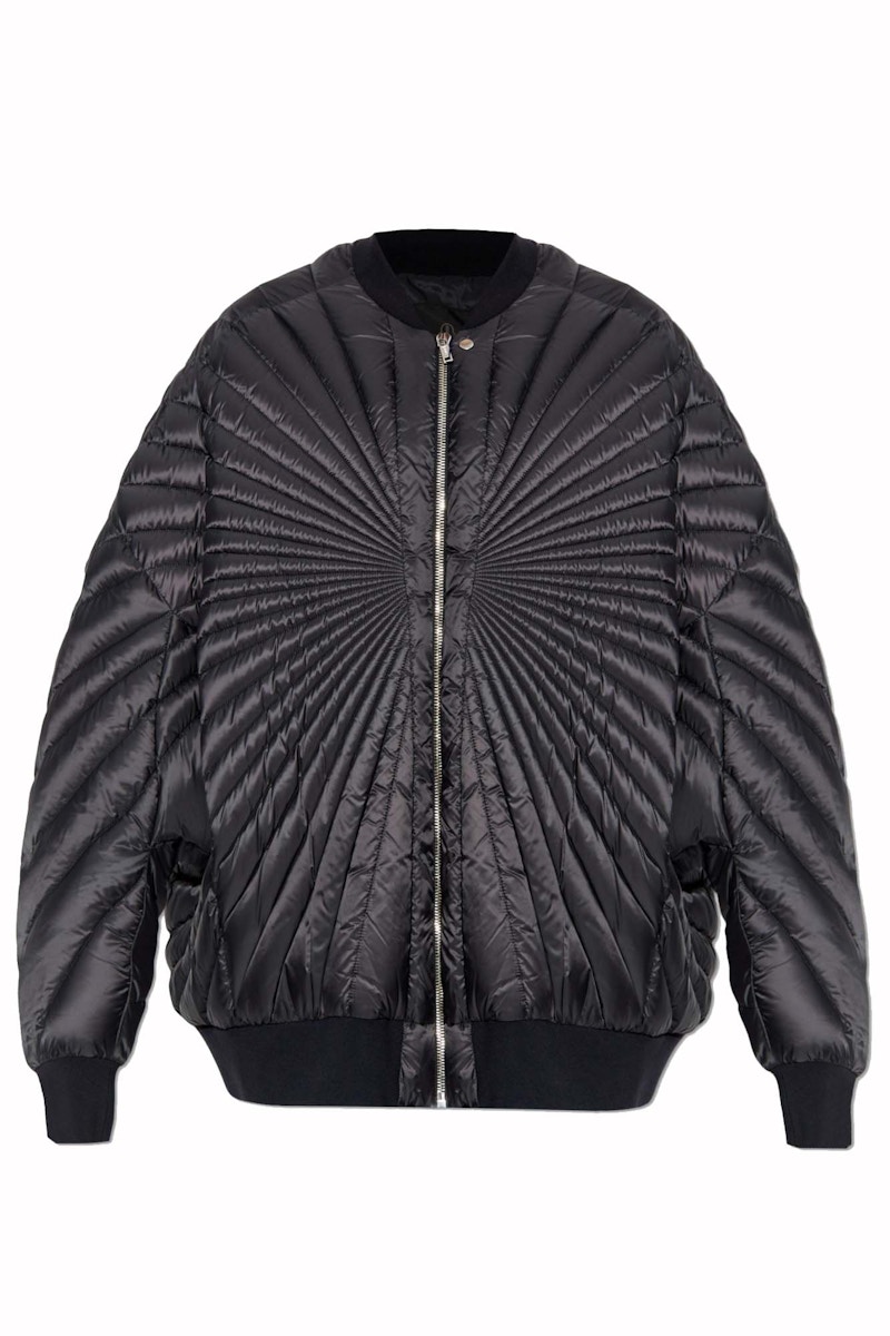 24AW◆RICK OWENS◆MONCLER RADIANCE PETER ダウンジャケット Rick Owens x Moncler Woven Radiance Peter Jacket Black