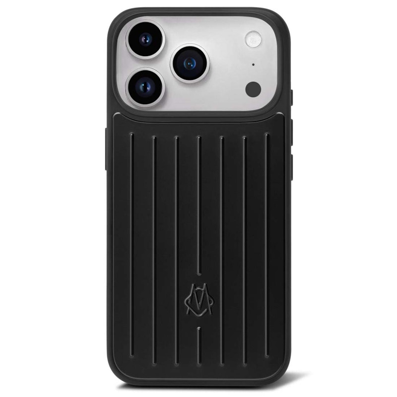 Pre-owned Rimowa Aluminum Case For Iphone 17 Pro Max In Black