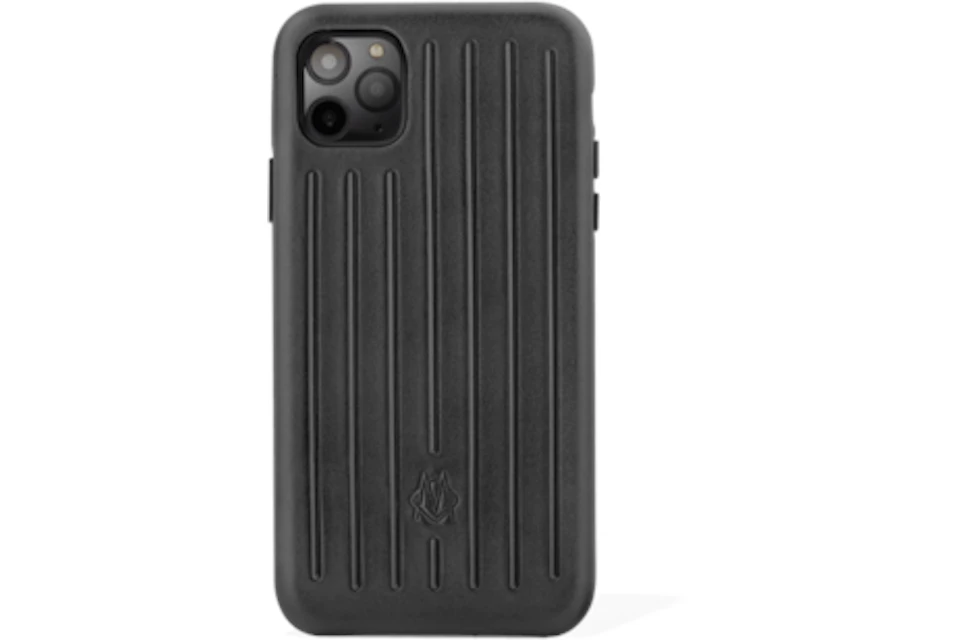 Rimowa Leather Black Case For Iphone 11 Pro Max In Polycarbonate Rimowa Leather Black Case For Iphone 11 Pro Max In Polycarbonate