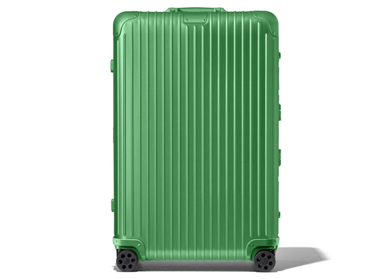 Rimowa Original Check In L Emerald Green in Aluminum with Green