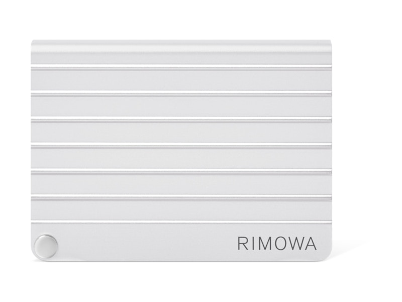 Pre-owned Rimowa Men's  Original Kleinwaren Aluminum Card Case In Silver
