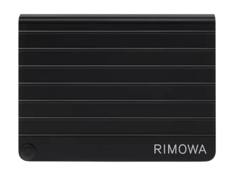 Pre-owned Rimowa Original Small Goods Aluminium Card Holder In Black