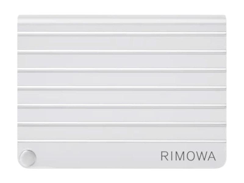 Pre-owned Rimowa Original Small Goods Aluminium Card Holder In Silver