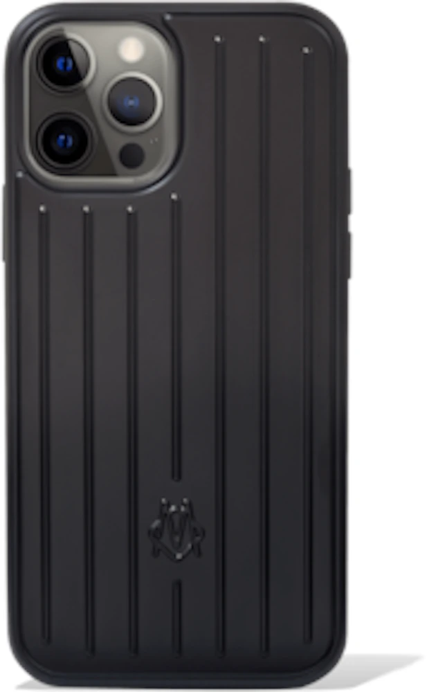 Rimowa Polycarbonate Matte Black Groove Case for iPhone 12 & 12 