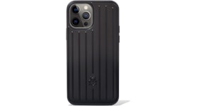 Rimowa Polycarbonate Matte Black Groove Case for iPhone 12 & 12 Pro