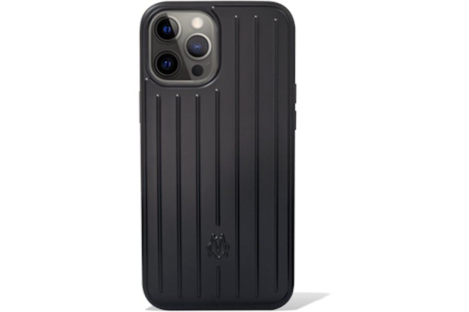 Rimowa Polycarbonate Matte Black Groove Case for iPhone 12 Pro Max