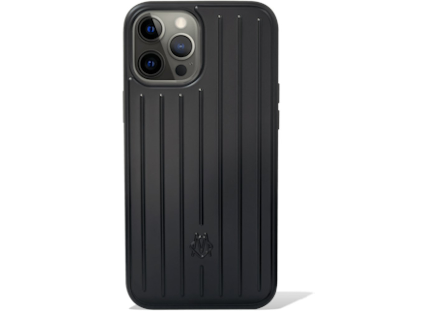 Rimowa Polycarbonate Matte Black Groove Case For Iphone 12 Pro Max In Polycarbonate