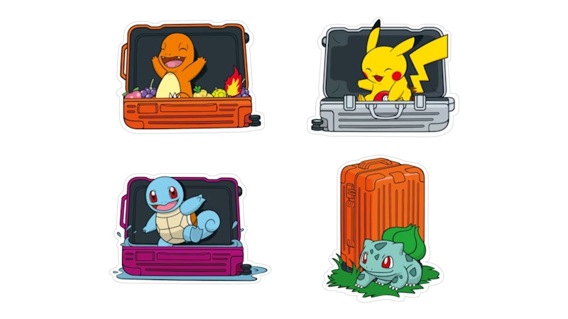 Rimowa x Pokemon Sticker Set Multicolor