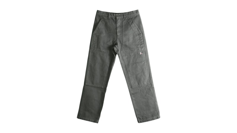 Roa Fomes Double Knee Washed Canvas Pants Graphite