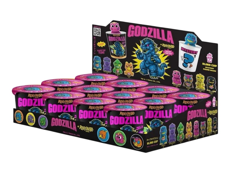Rokimoto x Godzilla Black Light 3-in Figure Sealed Case (12 Blind
