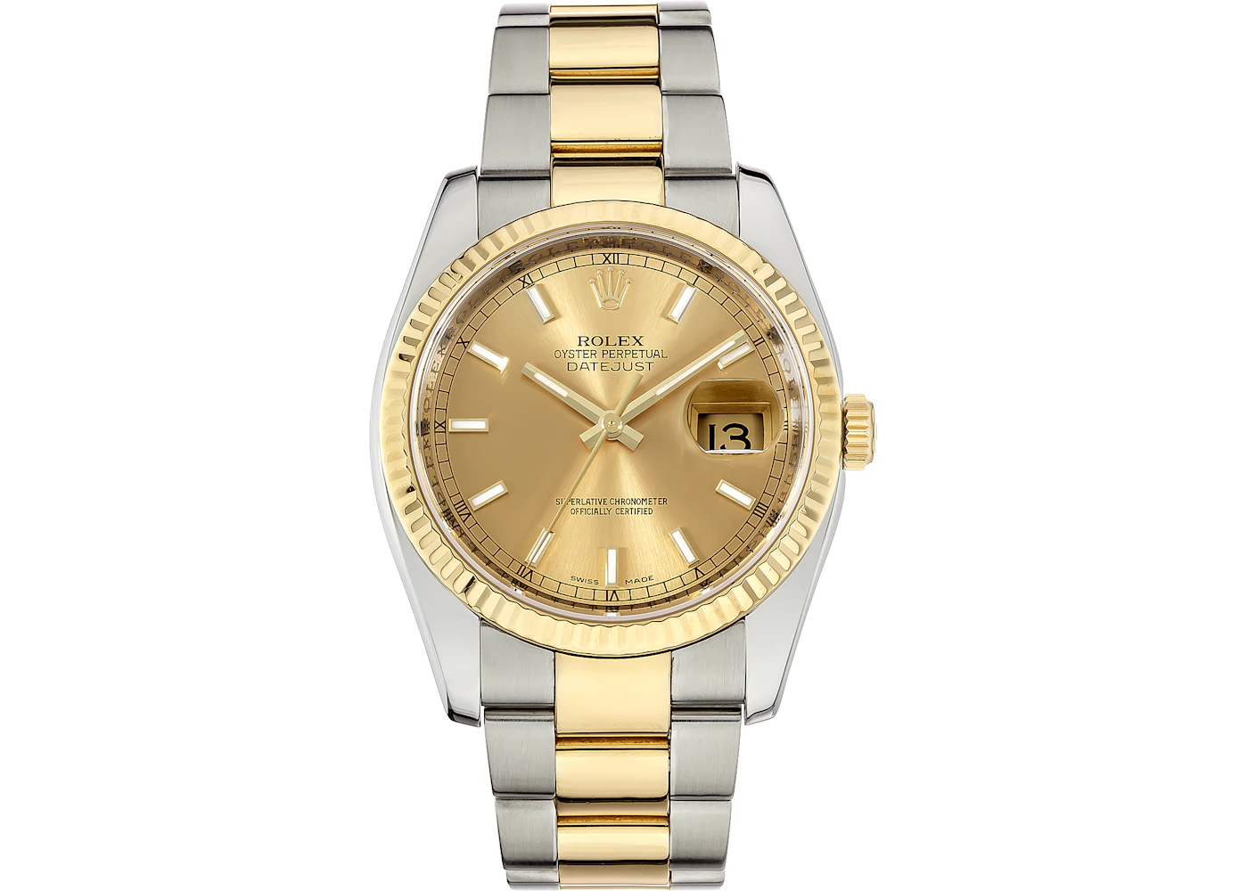 Rolex DateJust 116233 - 36mm in Steel/Yellow Gold