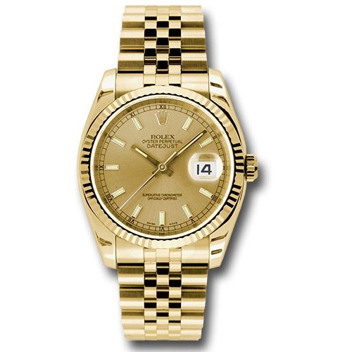 Rolex DateJust 116238 - 36mm in Yellow Gold