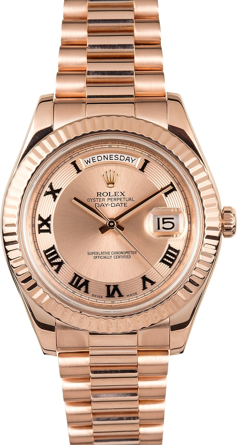 Rolex Day-Date II 218235 41mm in Rose Gold US