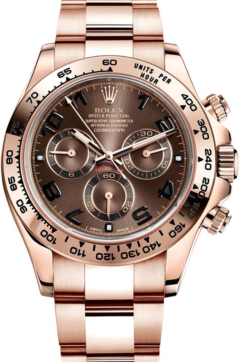 Chocolate on sale gold rolex