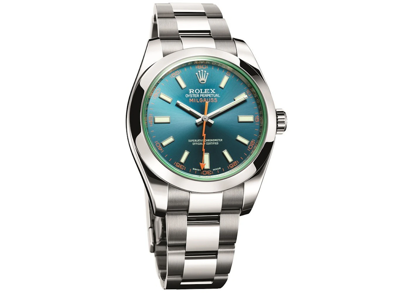 Rolex milgauss stainless steel Clearance