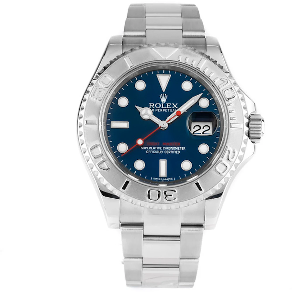 Rolex Oyster Perpetual Date Yacht-Master 40 Blue Dial Red Print